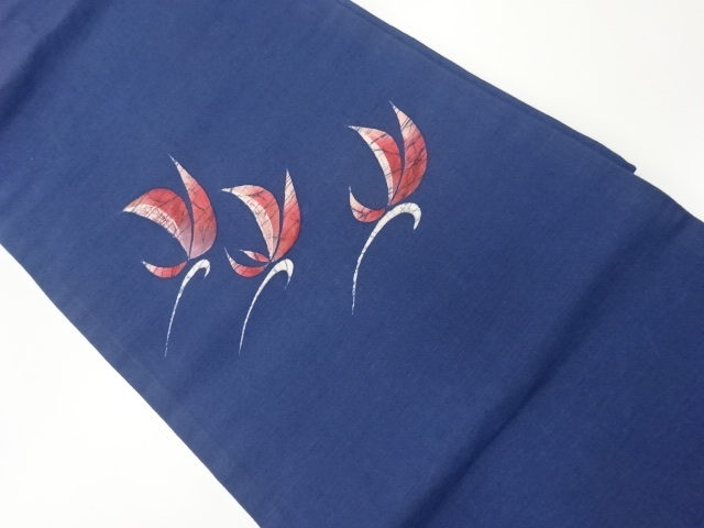 JAPANESE KIMONO / VINTAGE NAGOYA OBI / TSUMUGI / ABSTRACT / ARTIST WORK